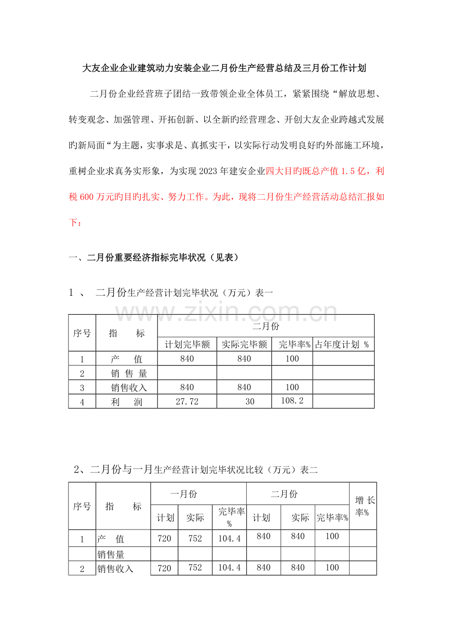 建筑施工企业年度总结及工作计划.doc_第1页