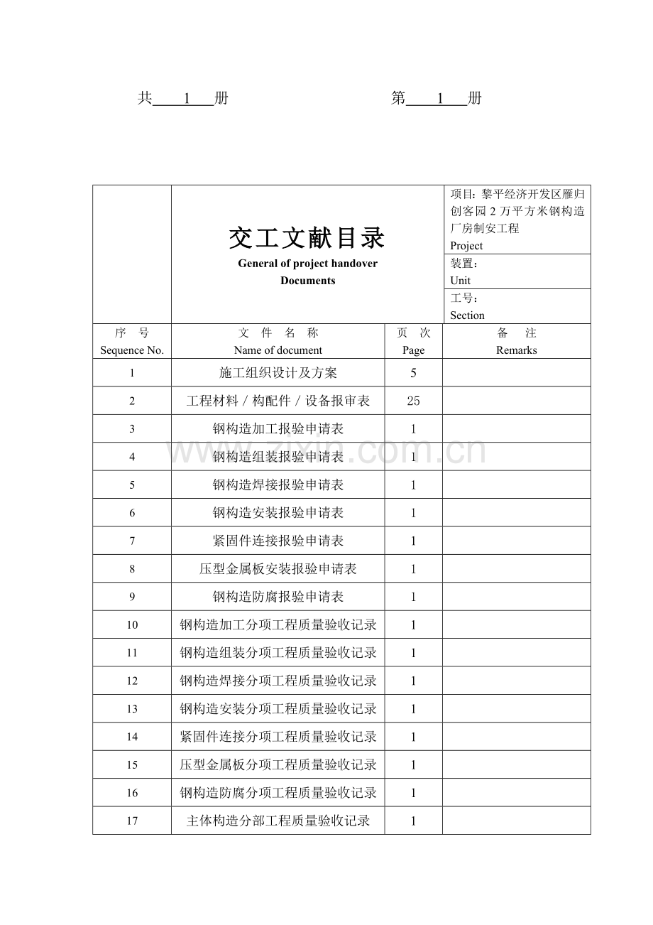 2023年钢结构厂房验收资料全套.doc_第2页