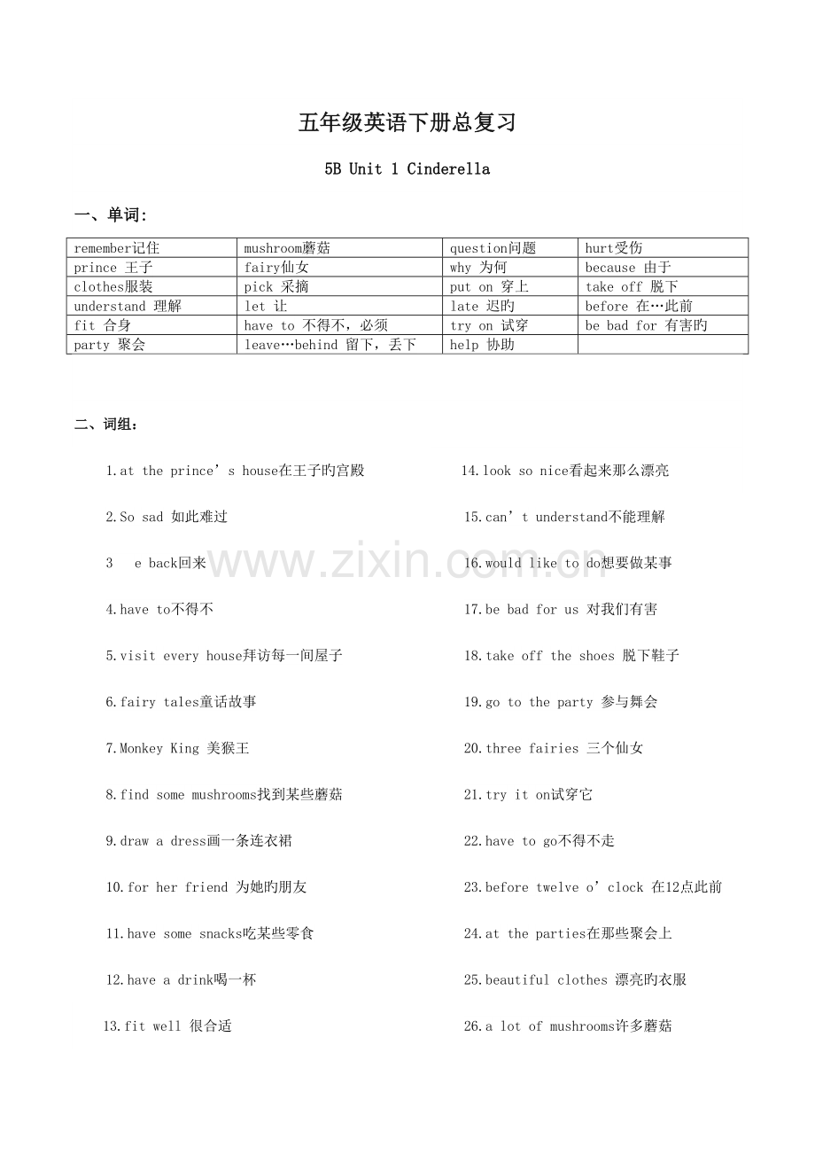 2023年新译林小学英语B全册知识点梳理.doc_第1页