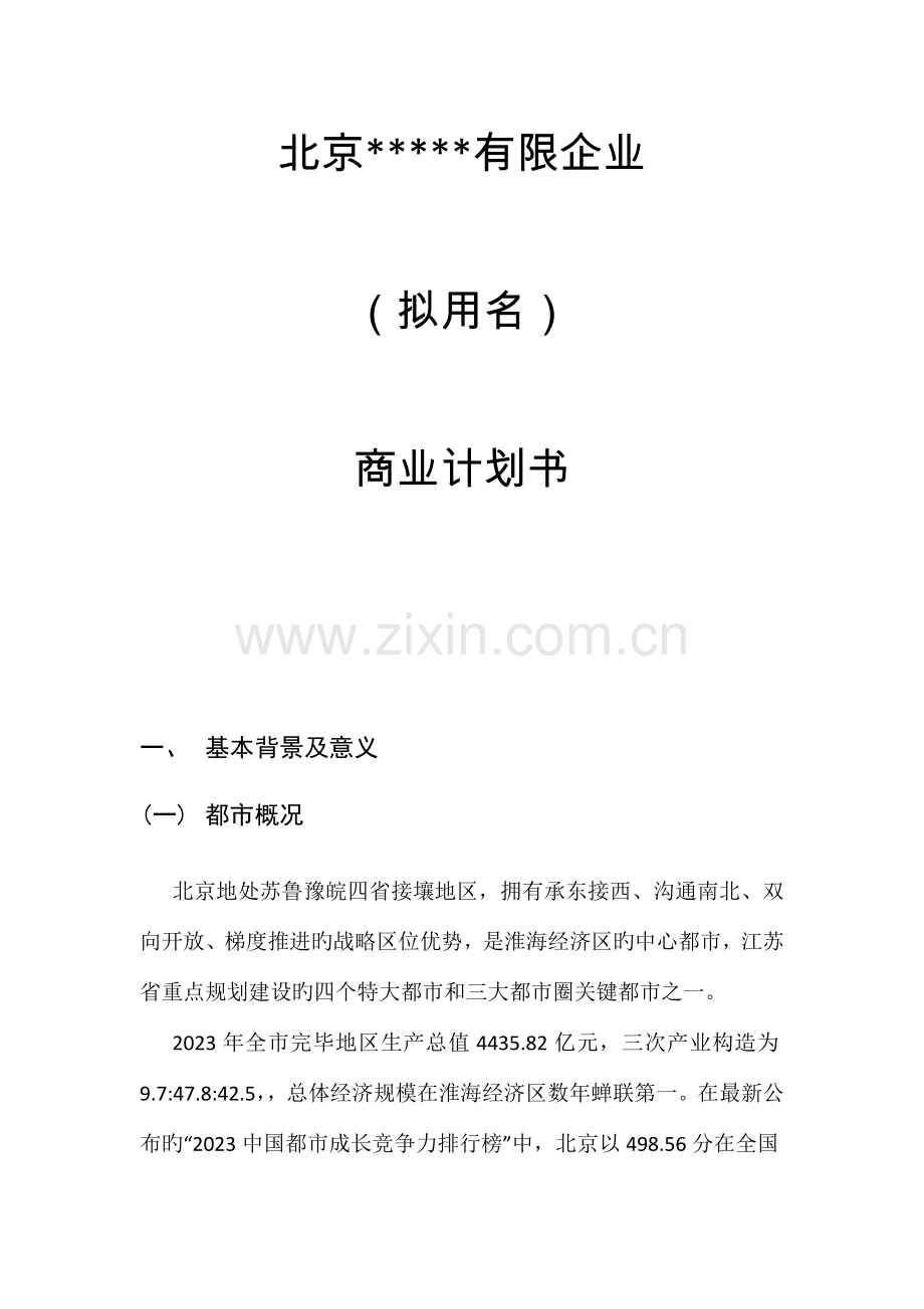 商业计划书互联网运营.docx_第1页