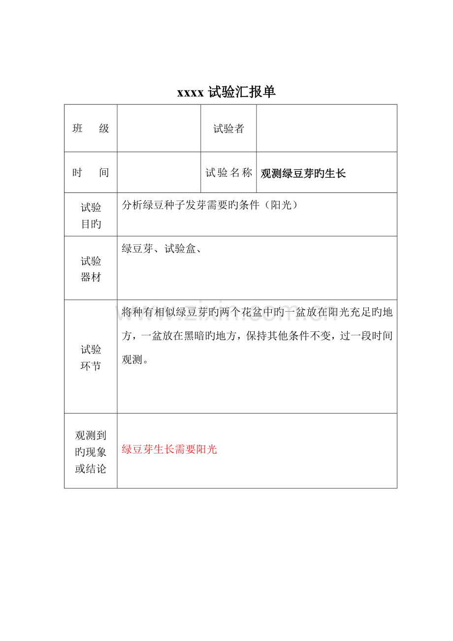 2023年教科版5年级科学全册实验报告单.doc_第2页