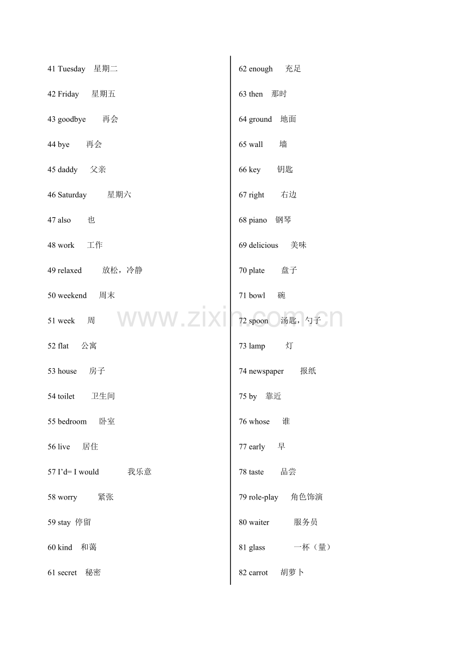 2023年国家标准2A英语词汇表.doc_第2页