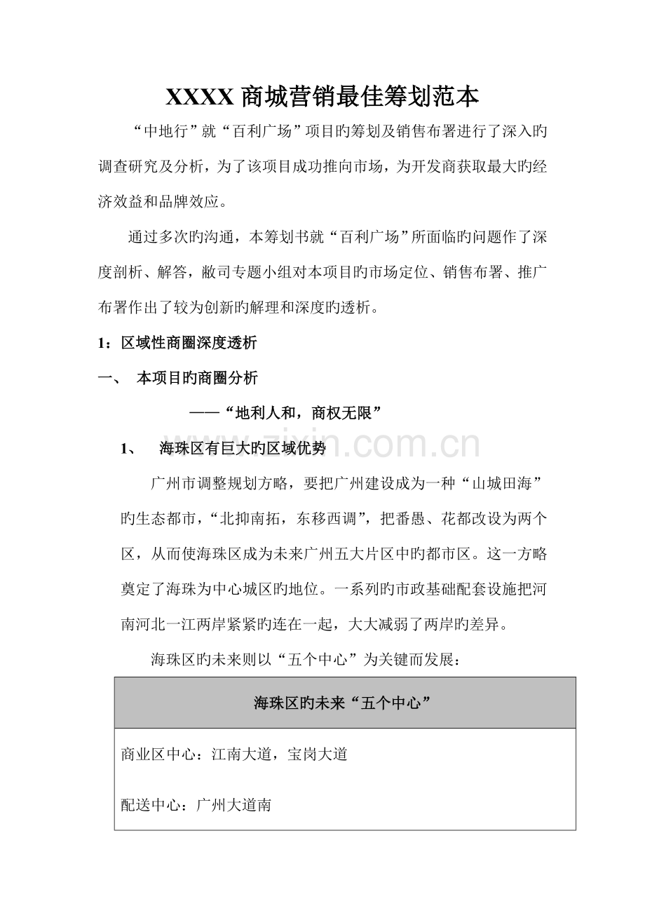 商城营销策划案例.docx_第1页