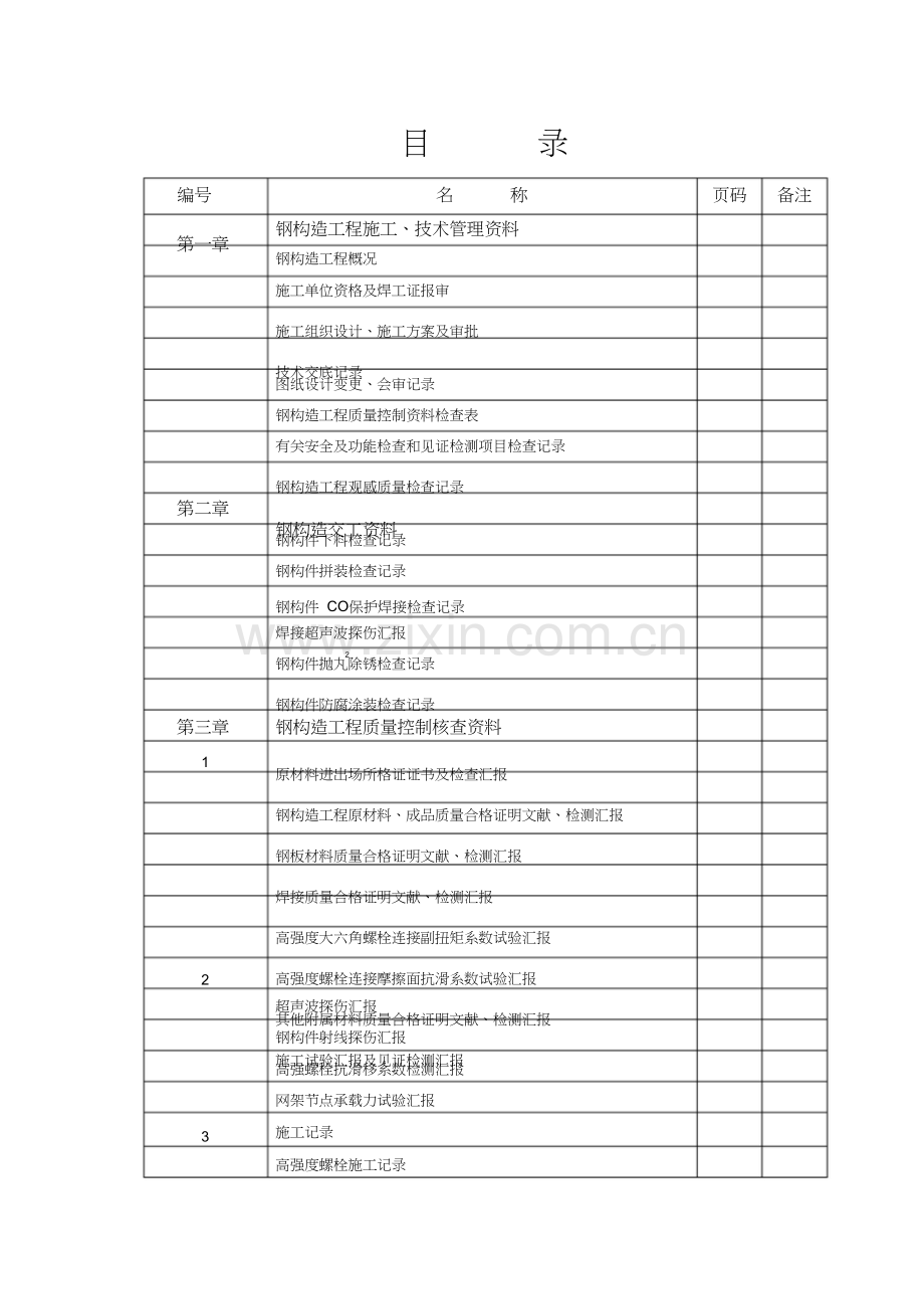 2023年钢结构验收资料标准全套.doc_第2页