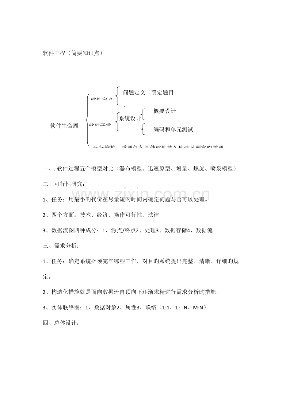 2023年软件工程知识点总结.doc_第1页