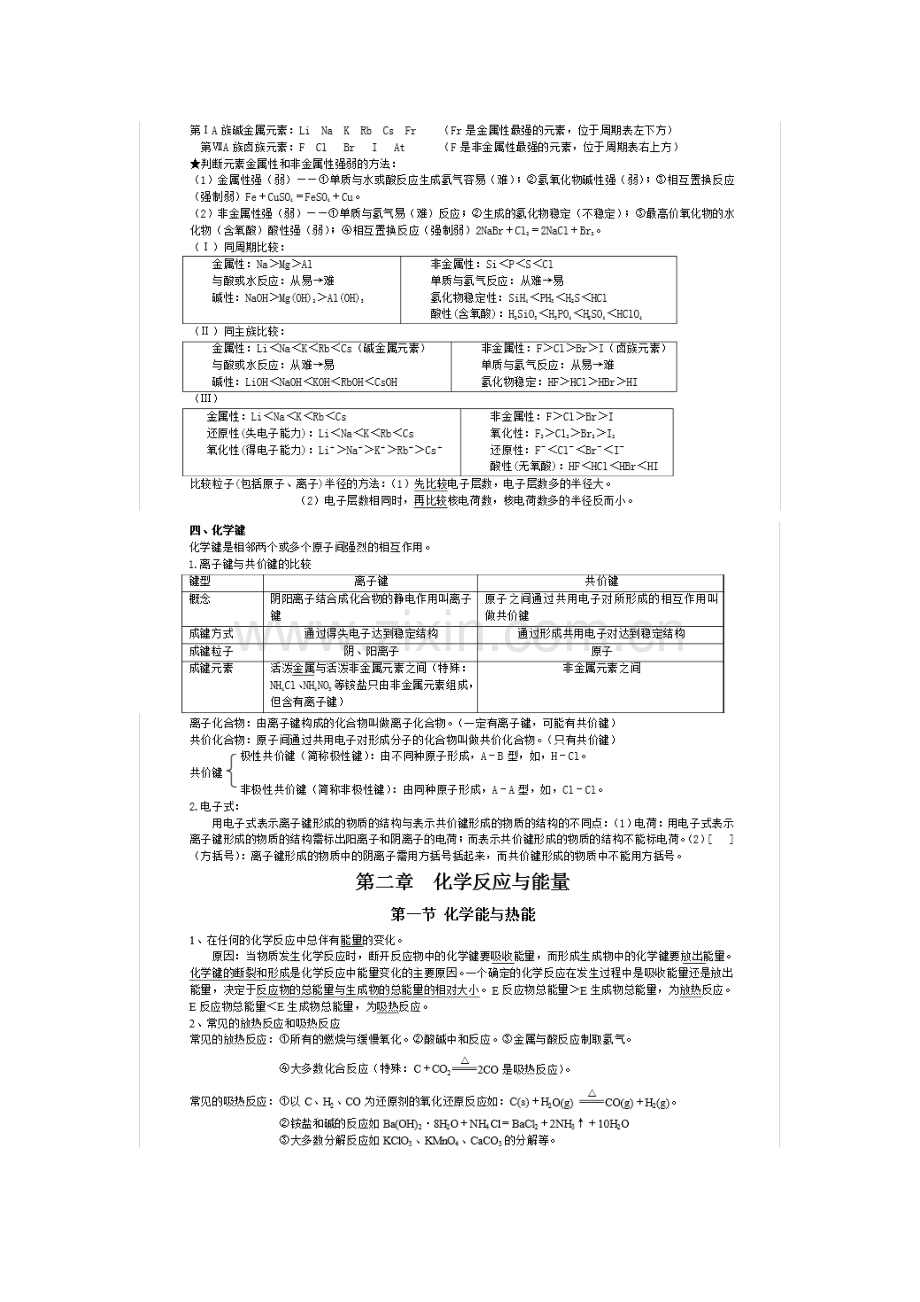 2023年高中化学必修二全册基本内容梳理.doc_第2页