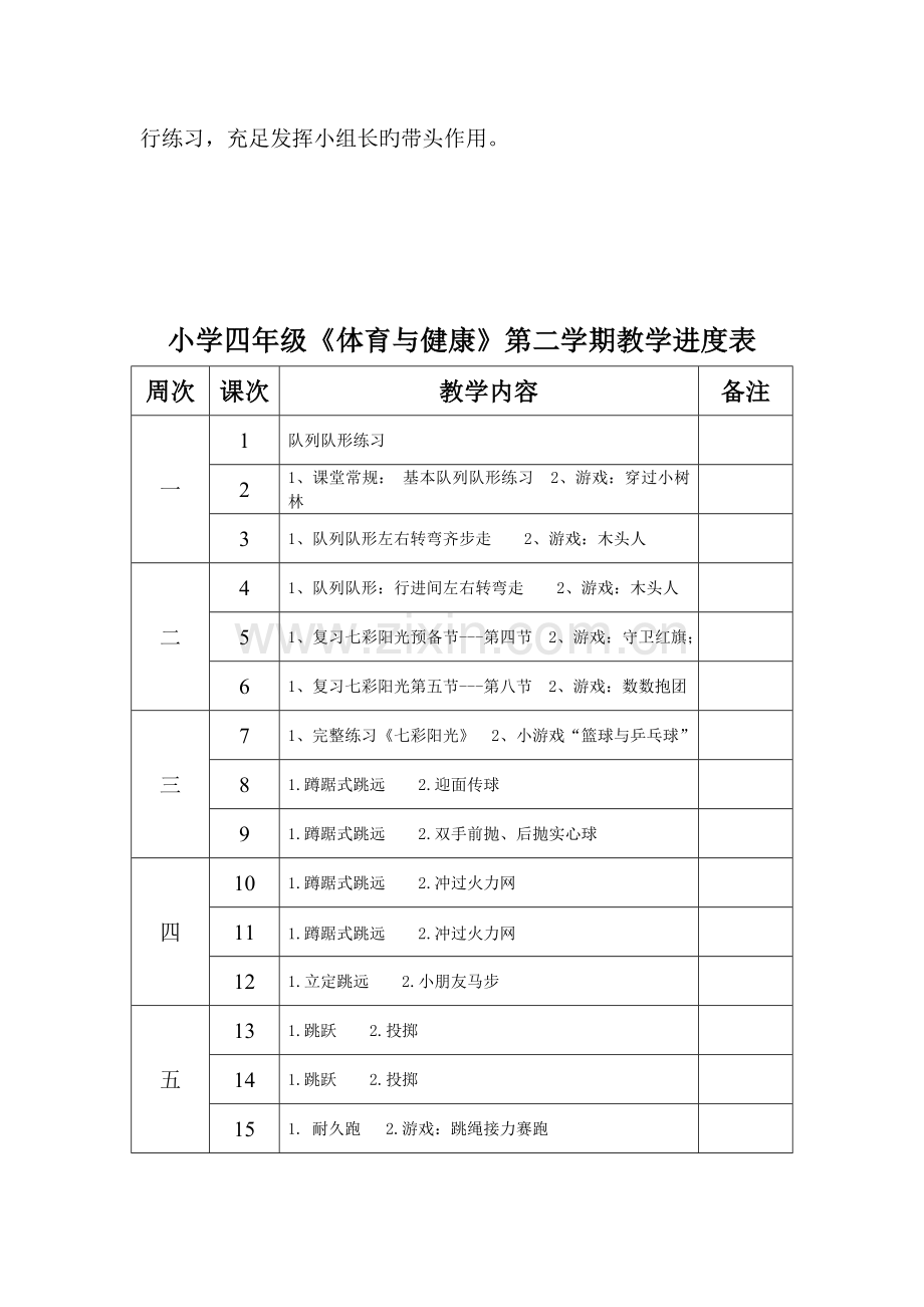 2023年小学四年级第二学期体育与健康全册教案.doc_第3页