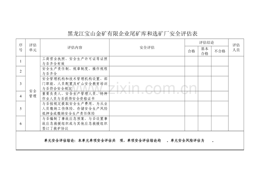 安全评估报告表.docx_第1页