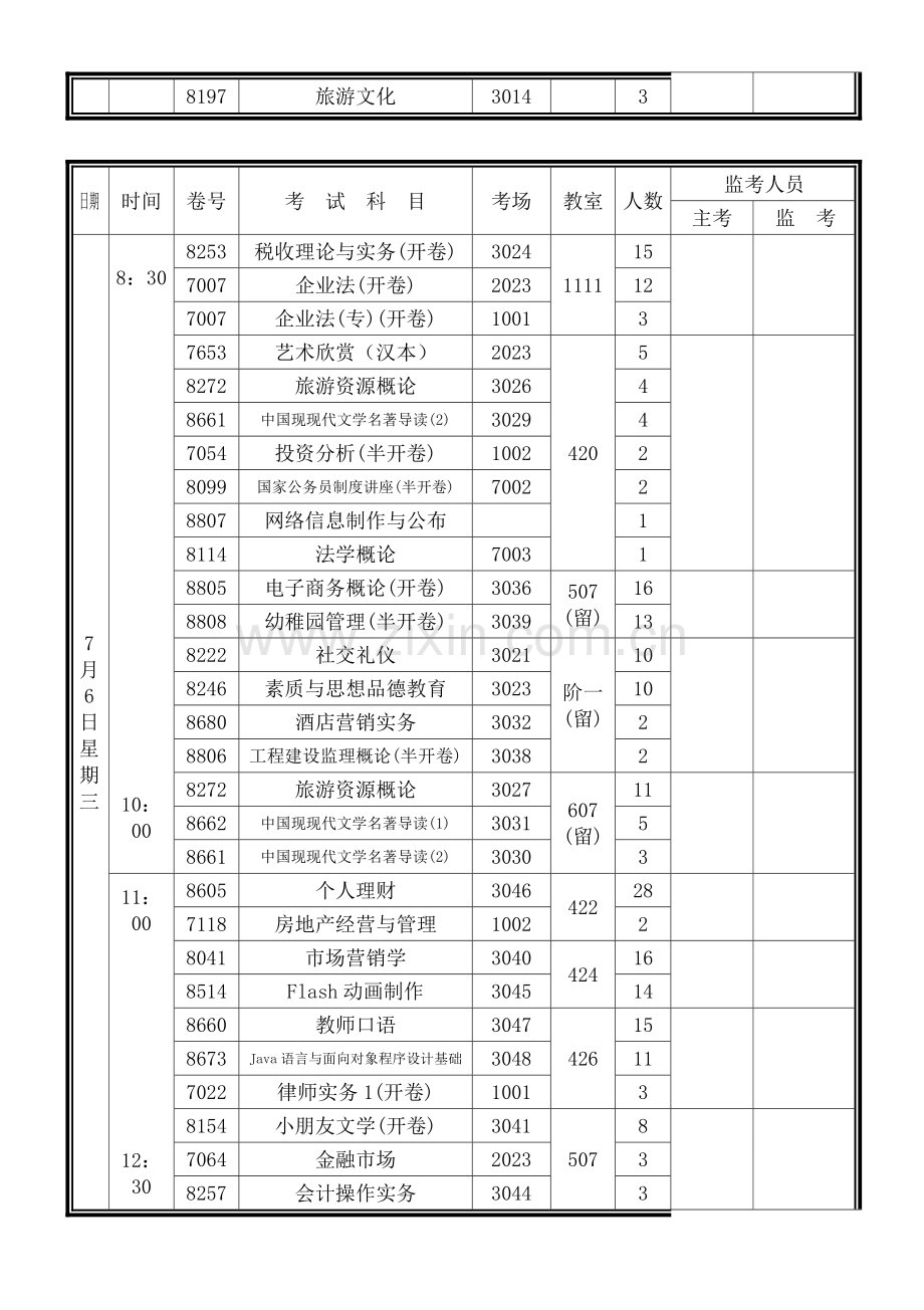 2023年秦皇岛电大期末考试安排表.doc_第2页