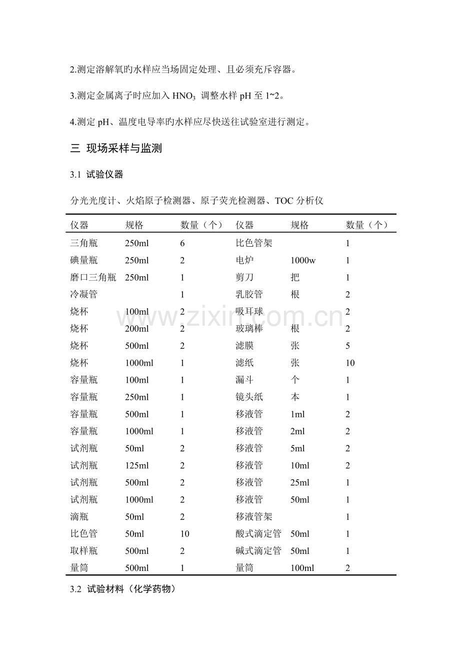 2023年水质环境监测实验报告.docx_第2页