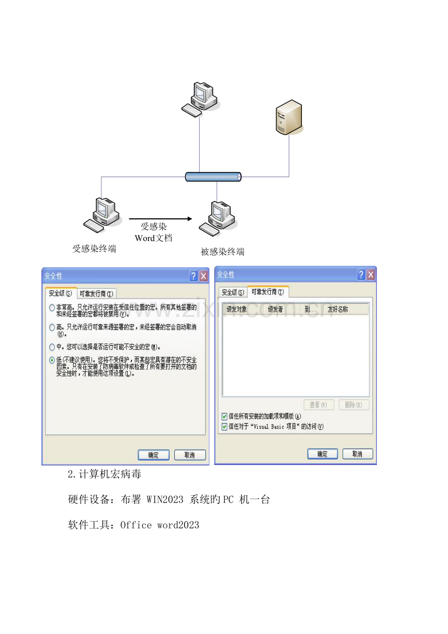 2023年东华大学计算机病毒课实验六宏病毒实验报告.doc_第3页