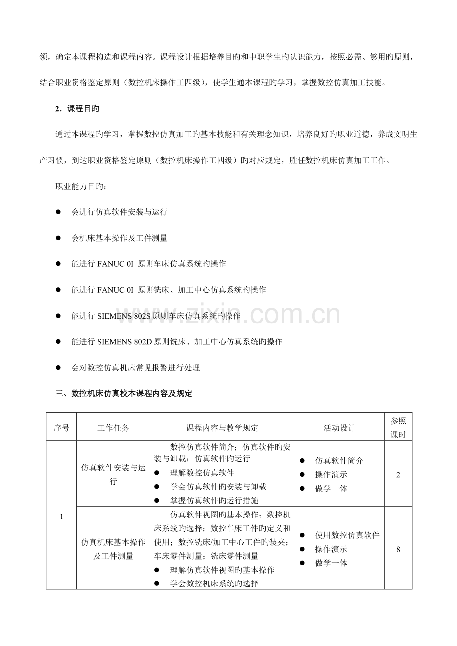 数控机床仿真校本课程的开发与实施方案.doc_第2页