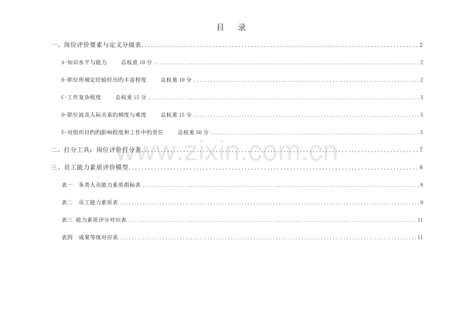 岗位评价方法与实战手册分级表打分工具评价模型.doc_第2页