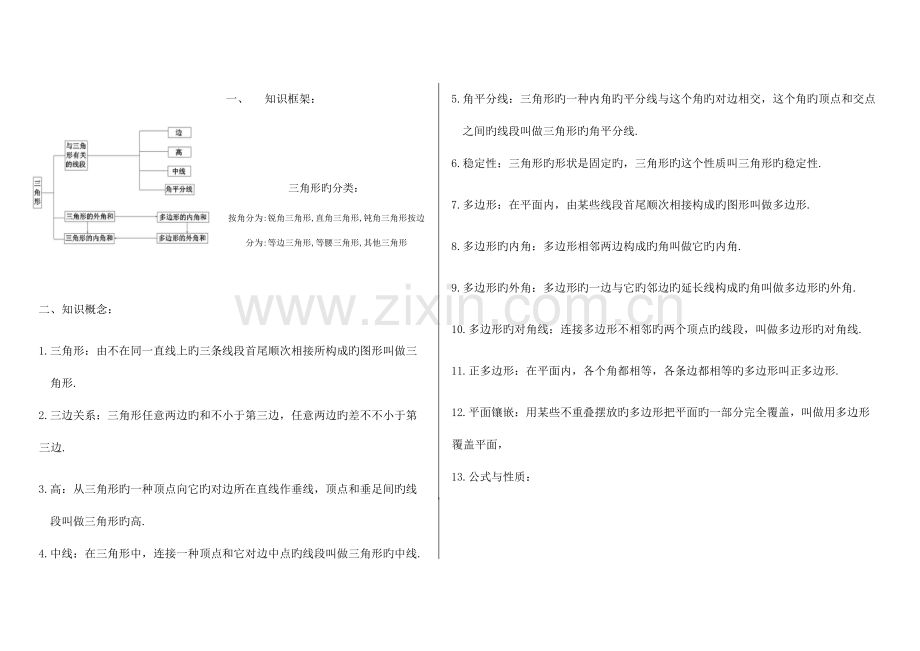 2023年新人教版八年级数学上册第十一章知识点综合练习测试.doc_第1页