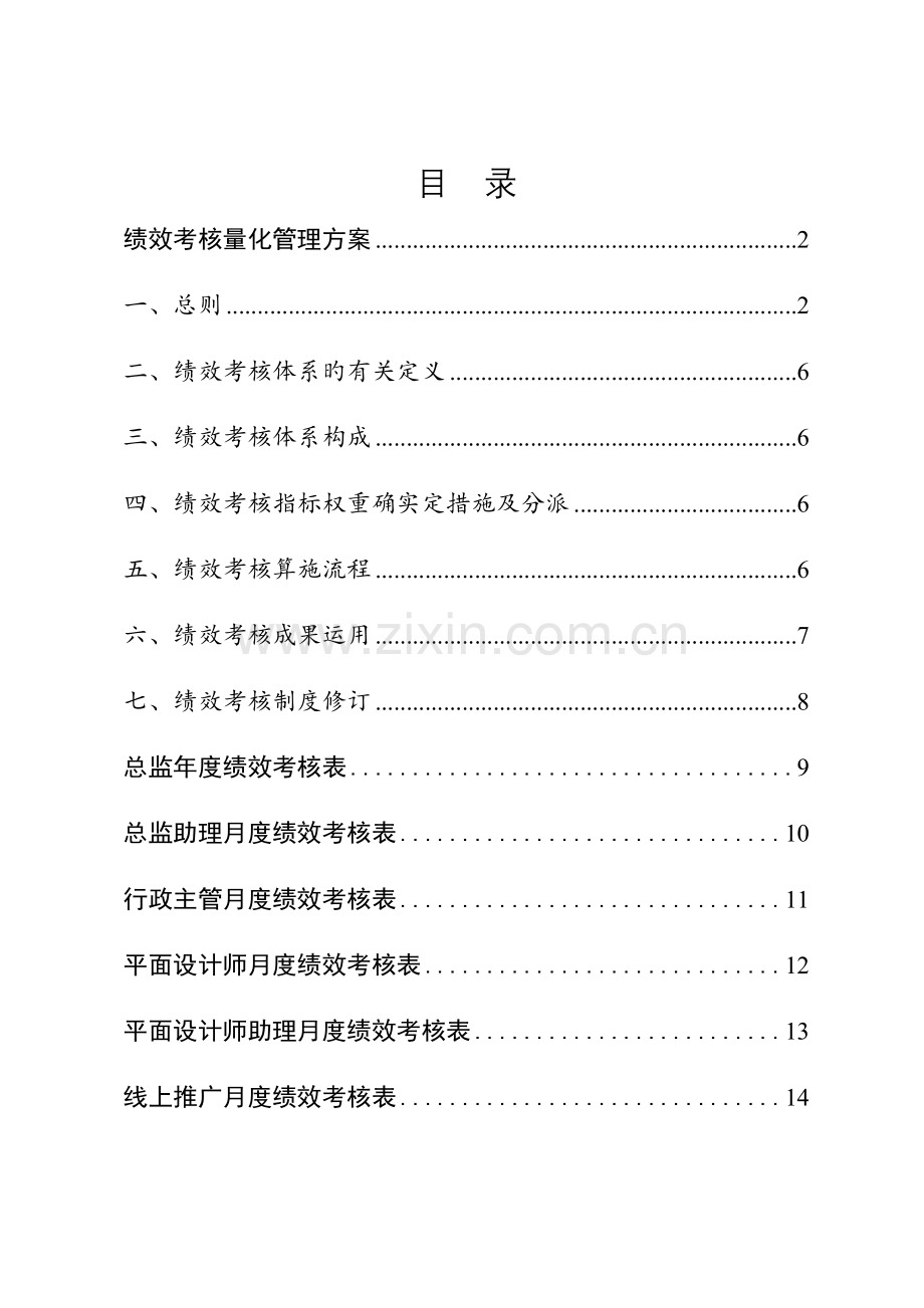 绩效考核量化管理方案.docx_第2页