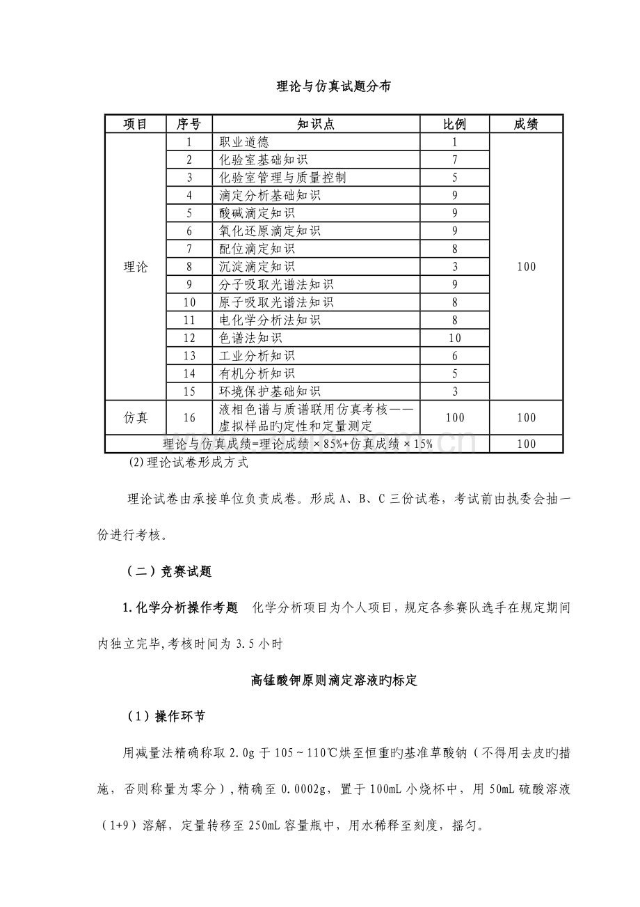 2023年江苏省高等职业院校技能大赛工业分析与检验技能赛项竞赛规程.docx_第3页