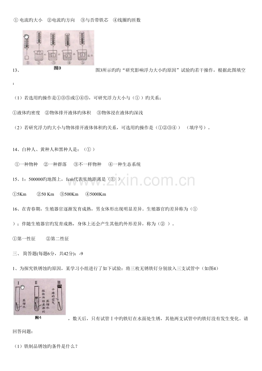 2023年小学科学教师考试新版新编三全套.doc_第3页