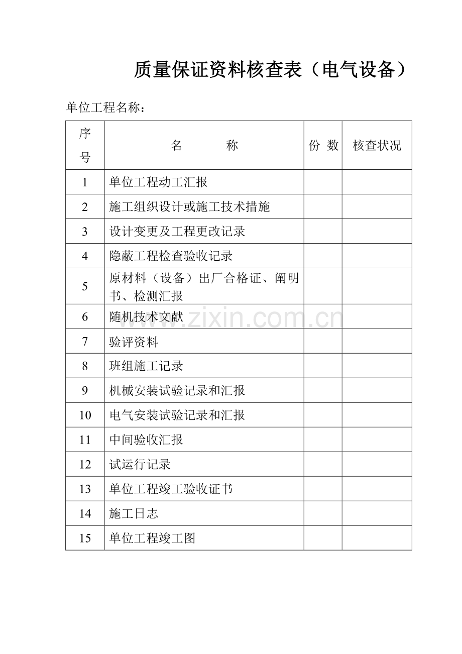 平地变电所安装工程竣工资料.doc_第1页