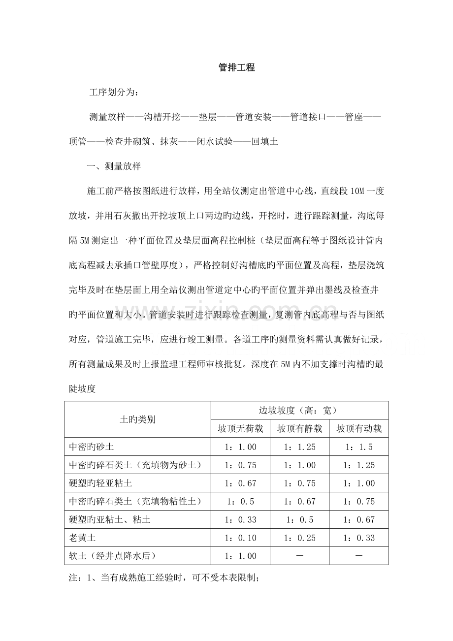 市政管排工程含顶管.doc_第1页