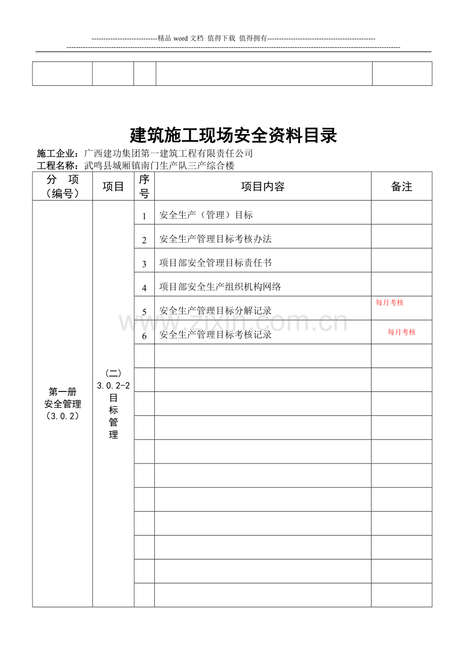 建筑施工安全资料目录.doc_第2页