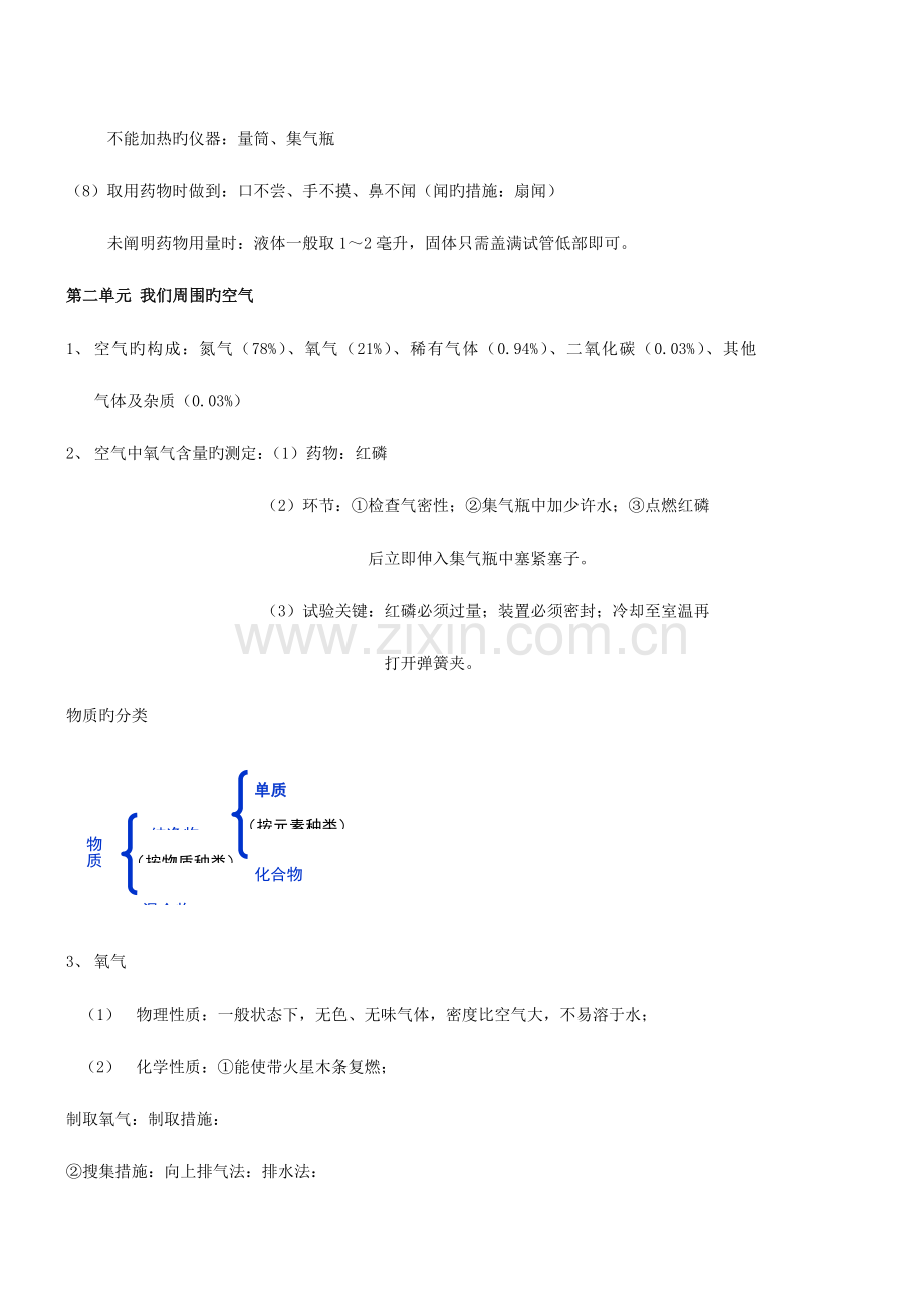 2023年初三化学上下册复习知识点总结.doc_第3页