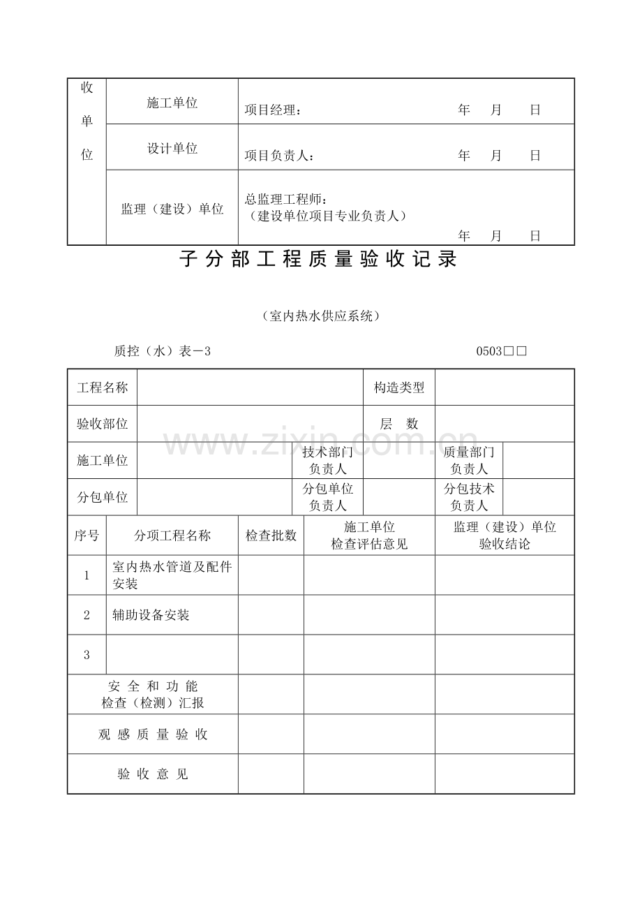 分部子分部工程质量验收记录水卫.doc_第3页