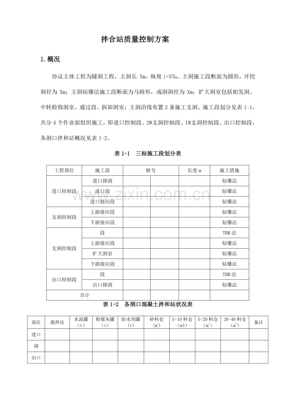 拌合站质量控制方案.doc_第1页