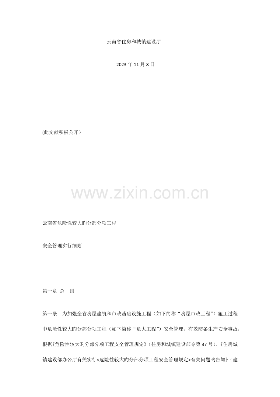 云南省危险性较大的分部分项工程安全管理实施细则.docx_第2页