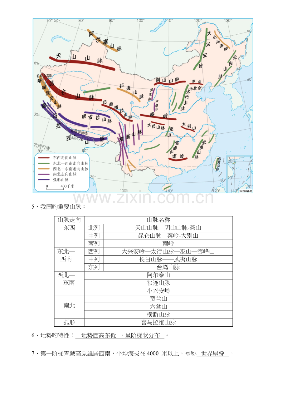 2023年初二地理人教版知识点总结.docx_第3页