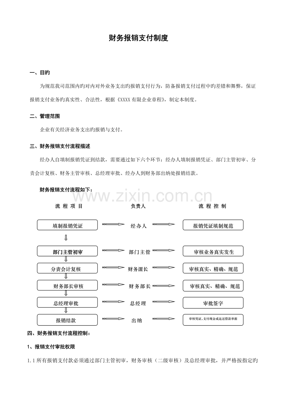 财务报销支付制度.doc_第1页