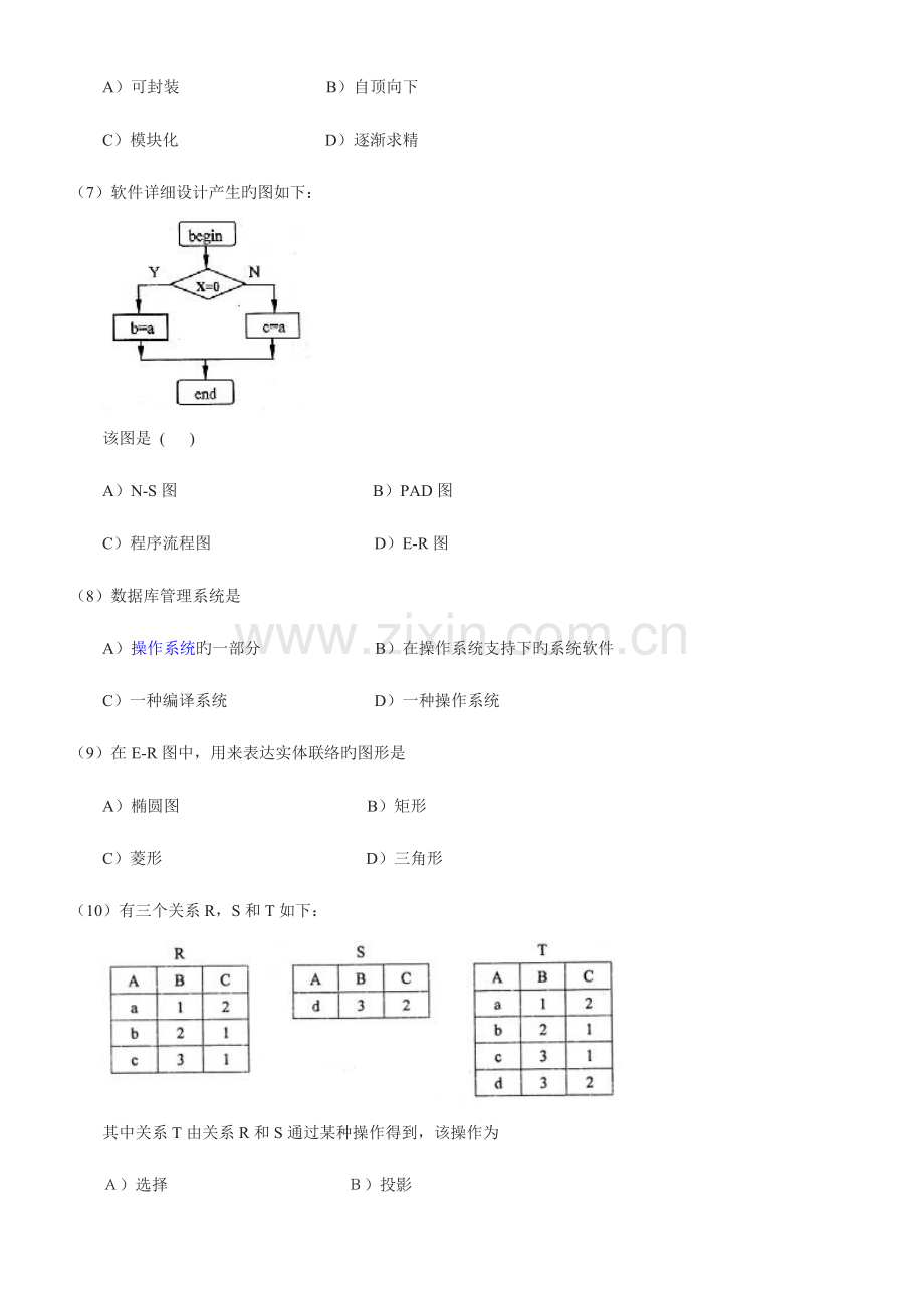 2023年份计算机等级考试二级笔试真题及答案.doc_第2页