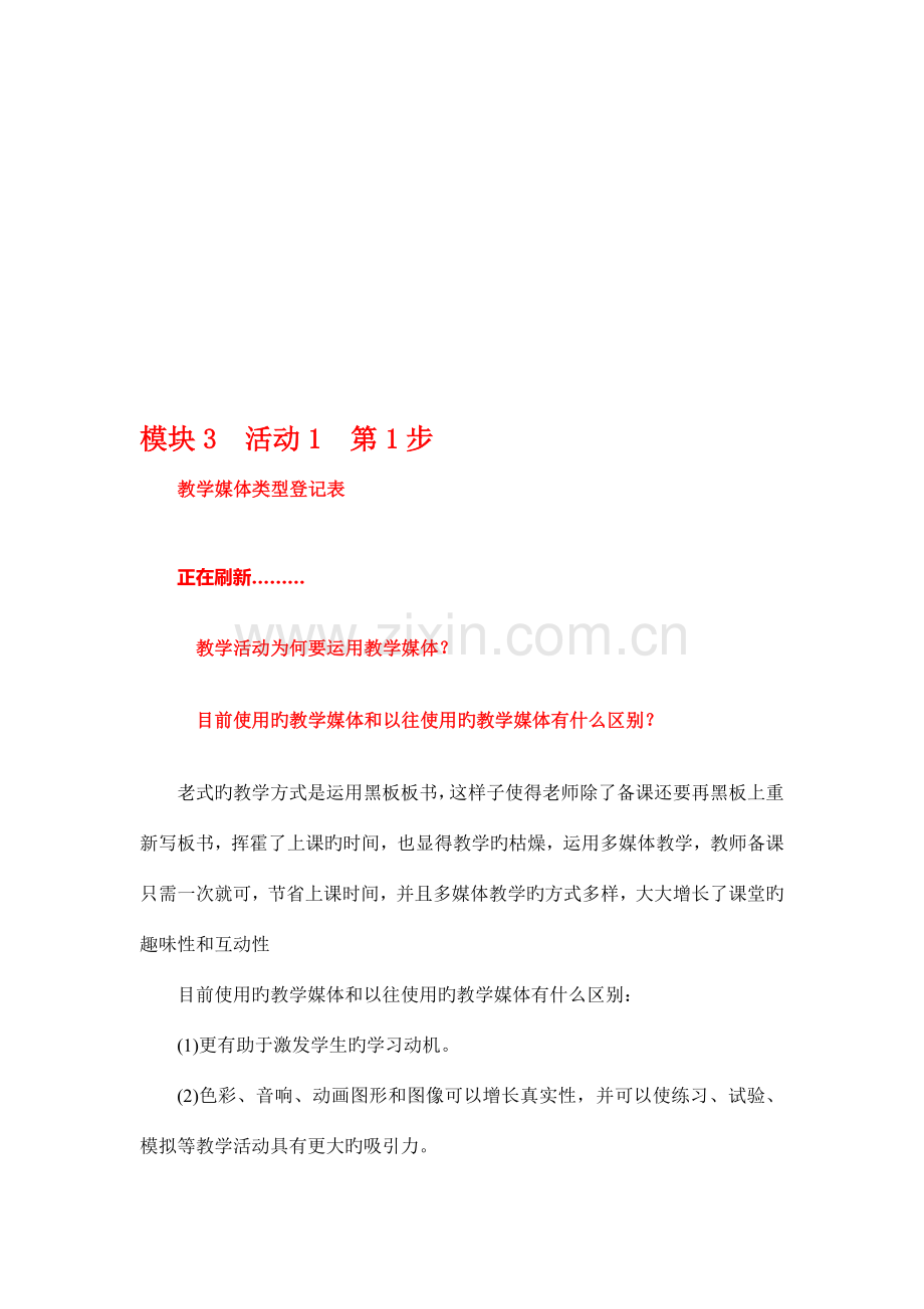 国培计划中小学教师教育技术能力培训作业模块.doc_第1页