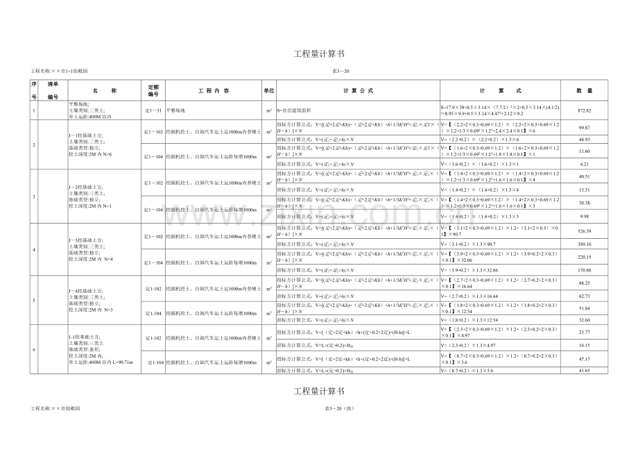 2023年全套工程量计算书土建装饰装修给排水消防采暖电气.doc_第2页