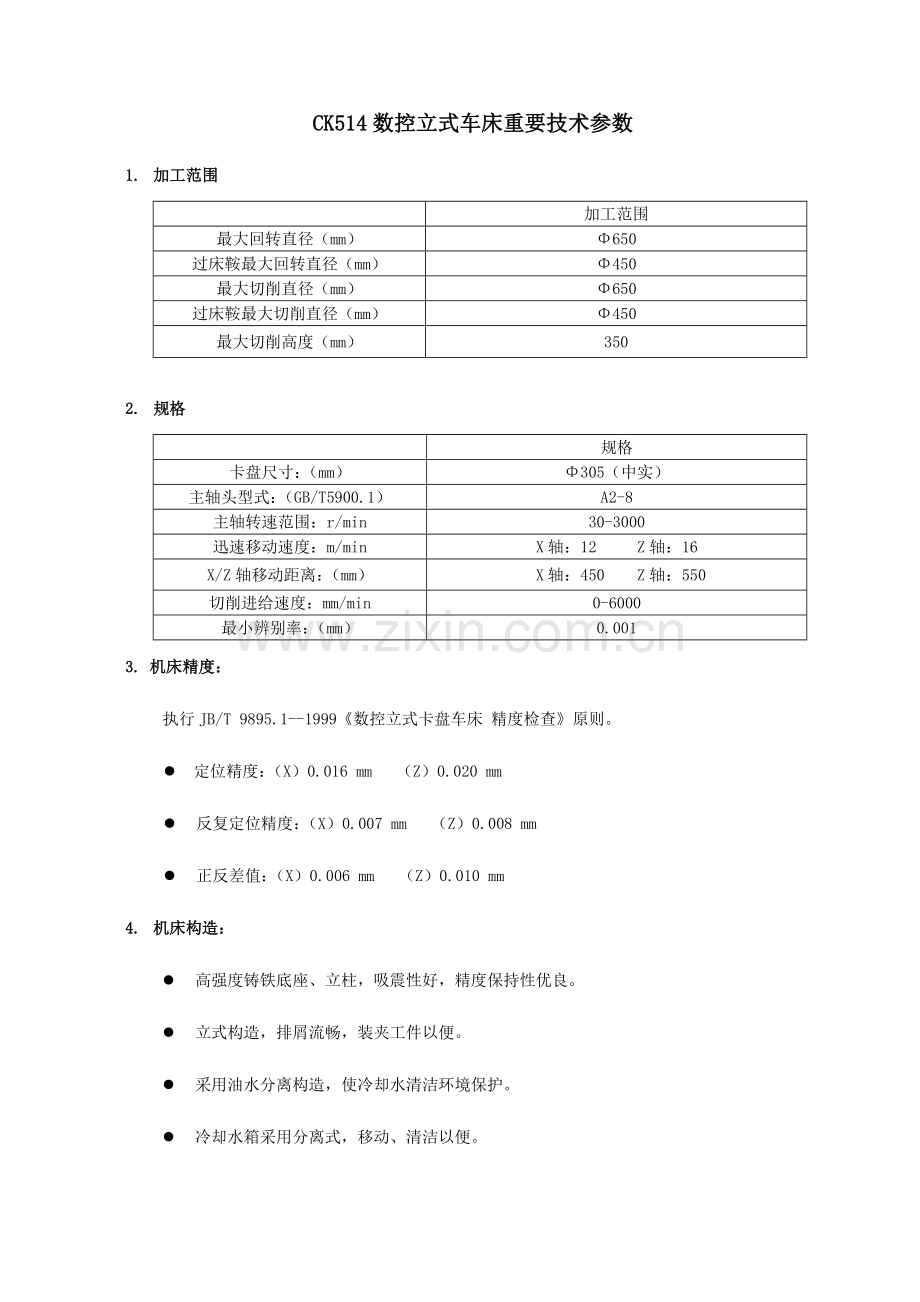 数控立式车床技术参数精.doc_第1页