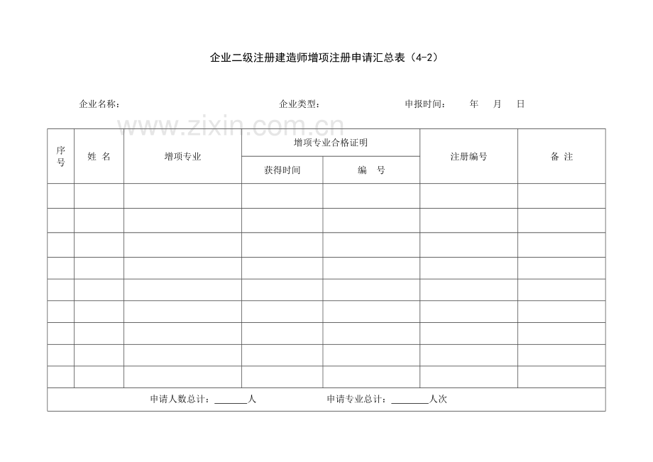 2023年二级注册建造师增项注册申请表.doc_第3页