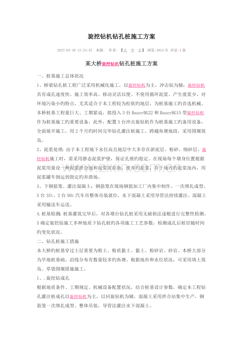 旋挖钻机钻孔桩施工方案.docx_第1页