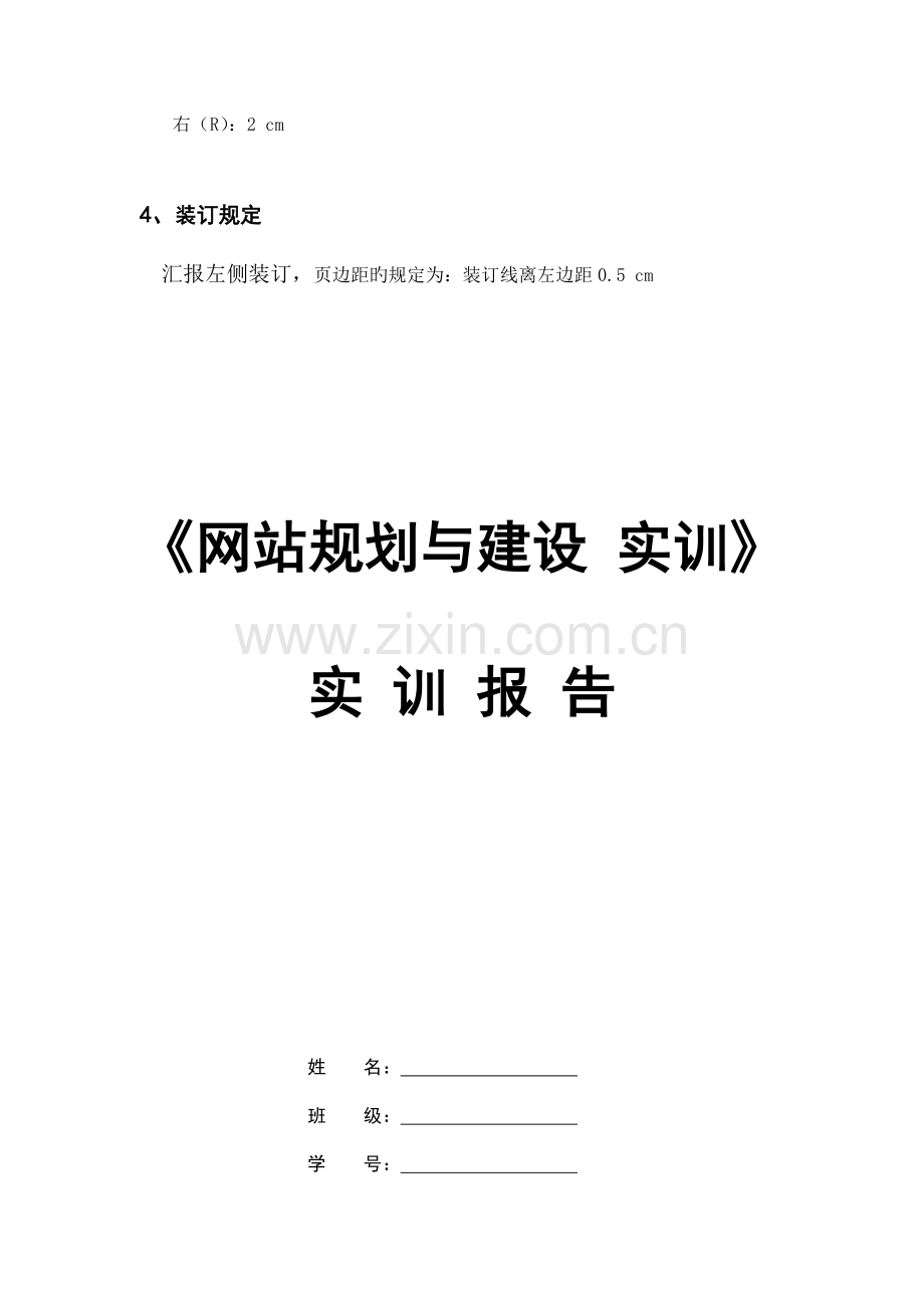 网站规划与建设实训报告模板.doc_第2页