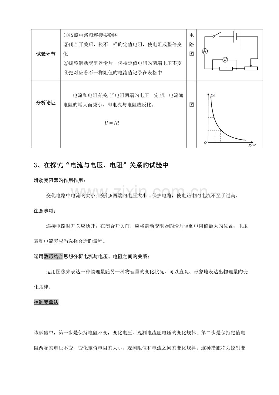 2023年初三物理——欧姆定律知识点&练习题.doc_第3页