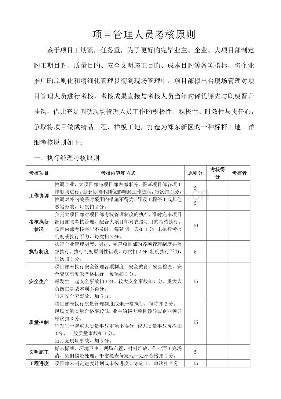 项目考核标准.doc_第1页