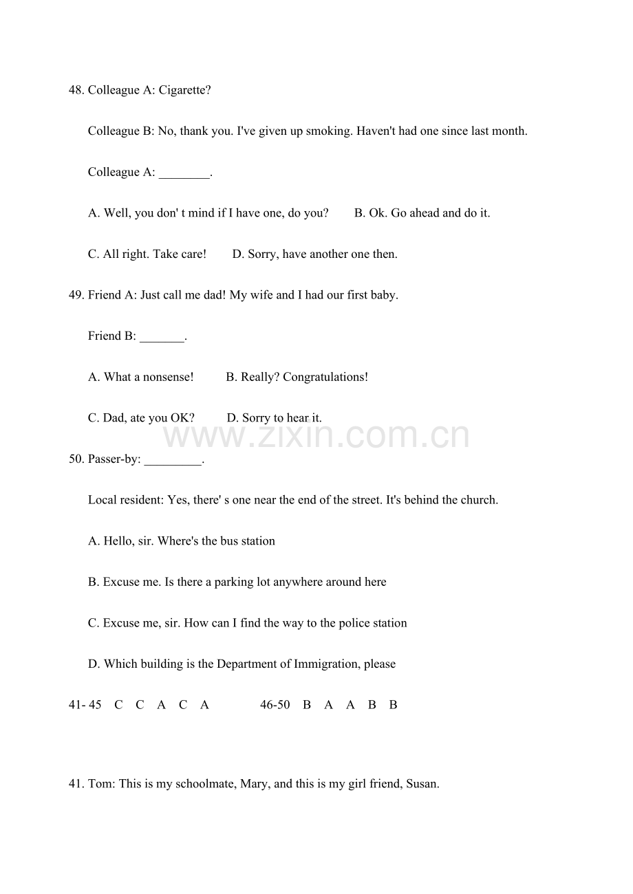 2023年同等学力英语口语对话.doc_第3页