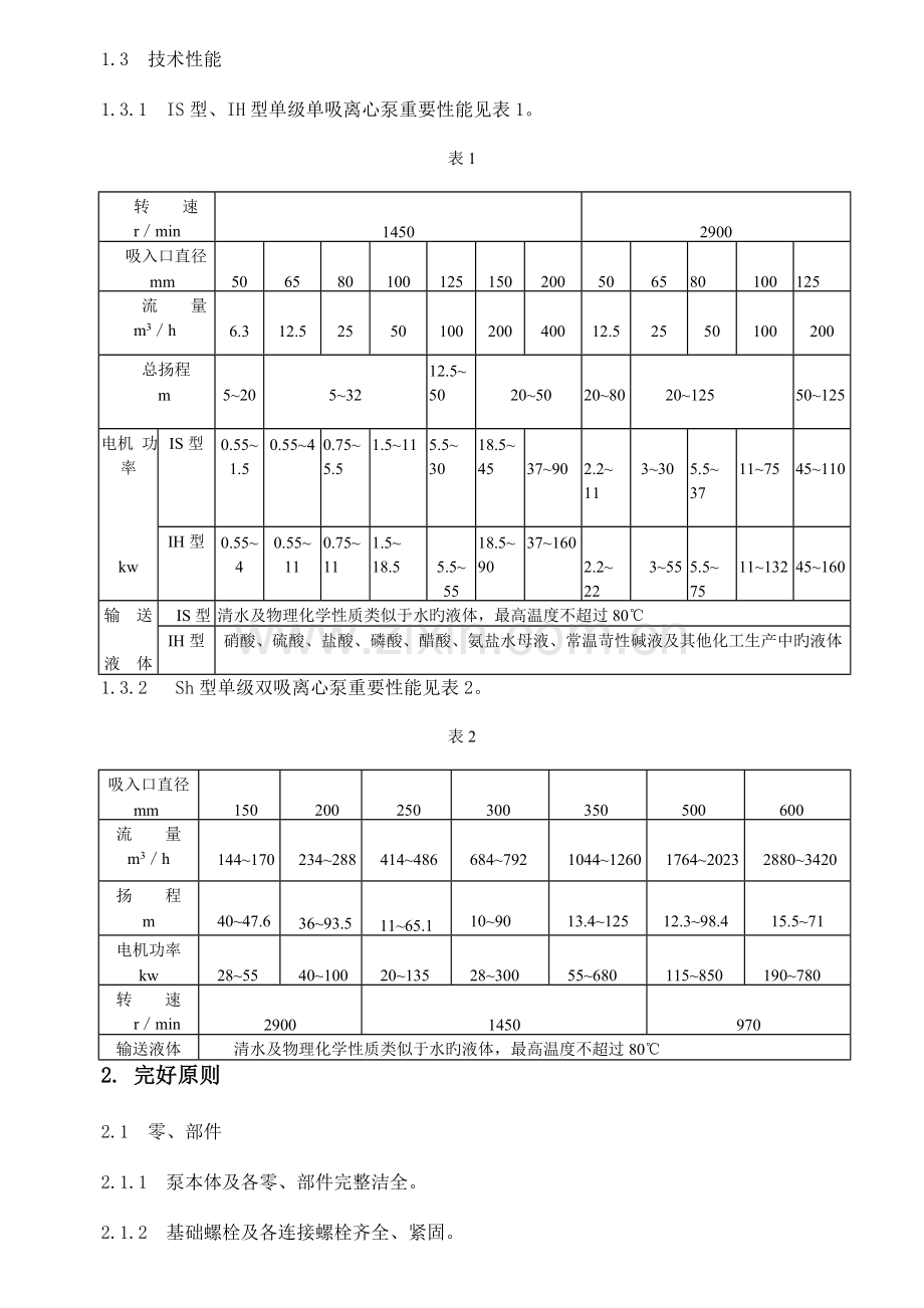 单级离心泵维护检修规程.doc_第3页