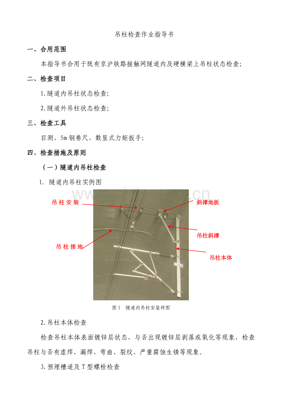 吊柱检查作业指导书.doc_第1页