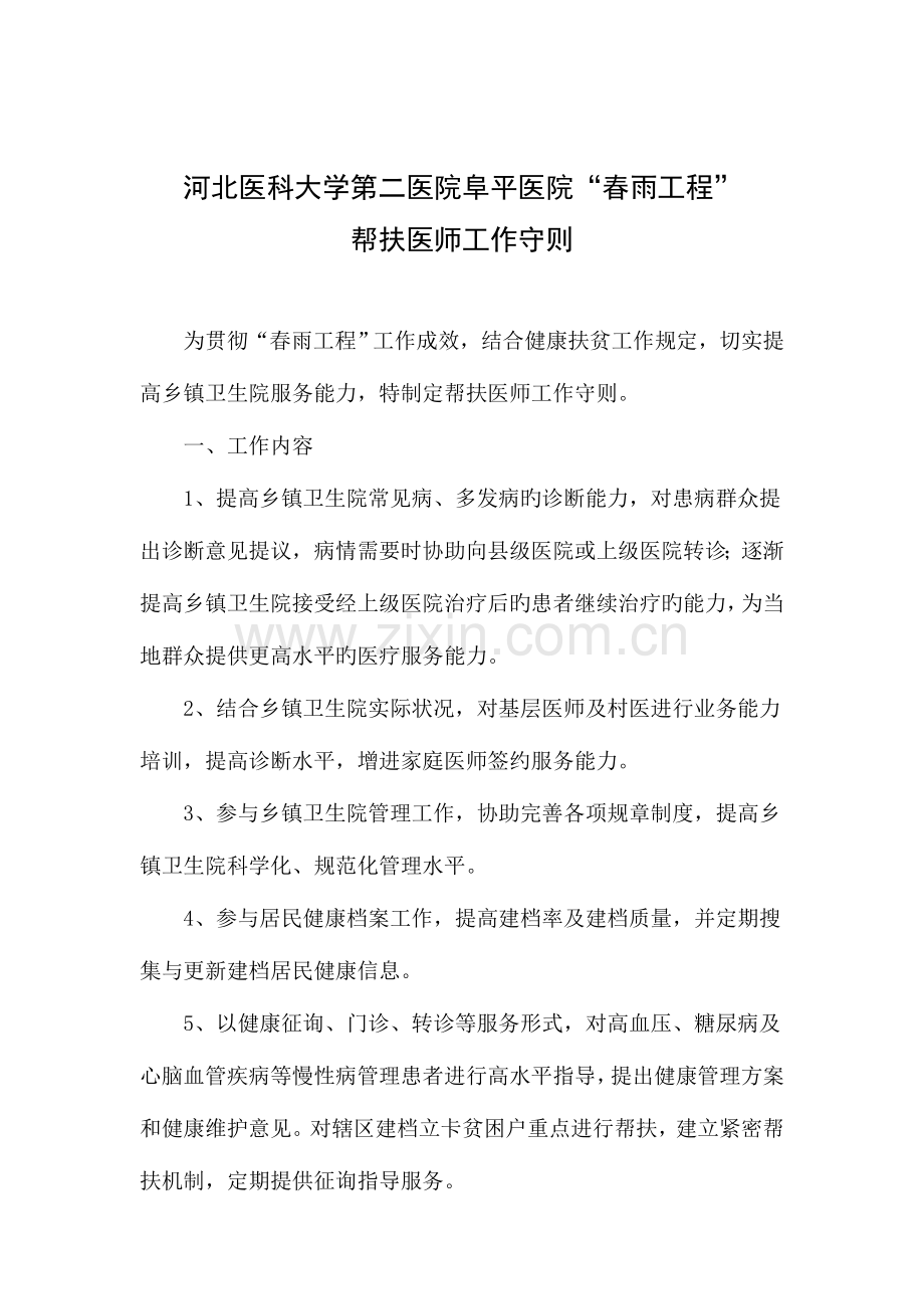 春雨工程下乡帮扶医师工作考核表.doc_第2页