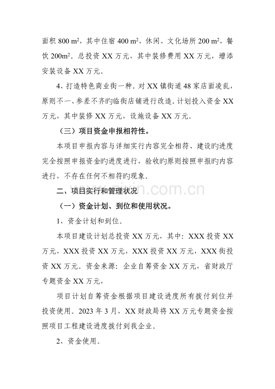 商贸镇建设项目支出绩效评价自评报告书.doc_第3页