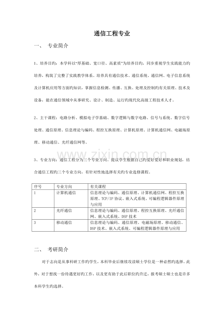 通信工程专业简介.doc_第1页