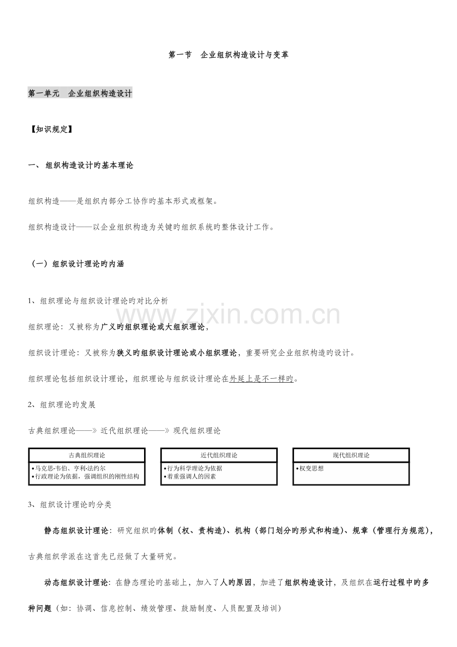 2023年人力资源规划知识点重新复习整理.docx_第1页