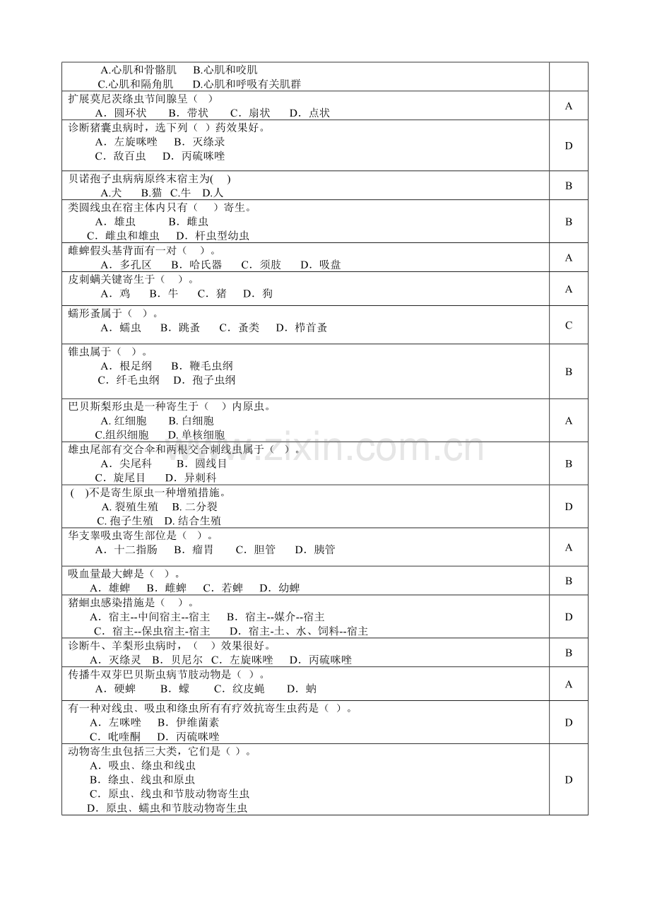 2023年兽医寄生虫学复习思考题汇总.doc_第3页