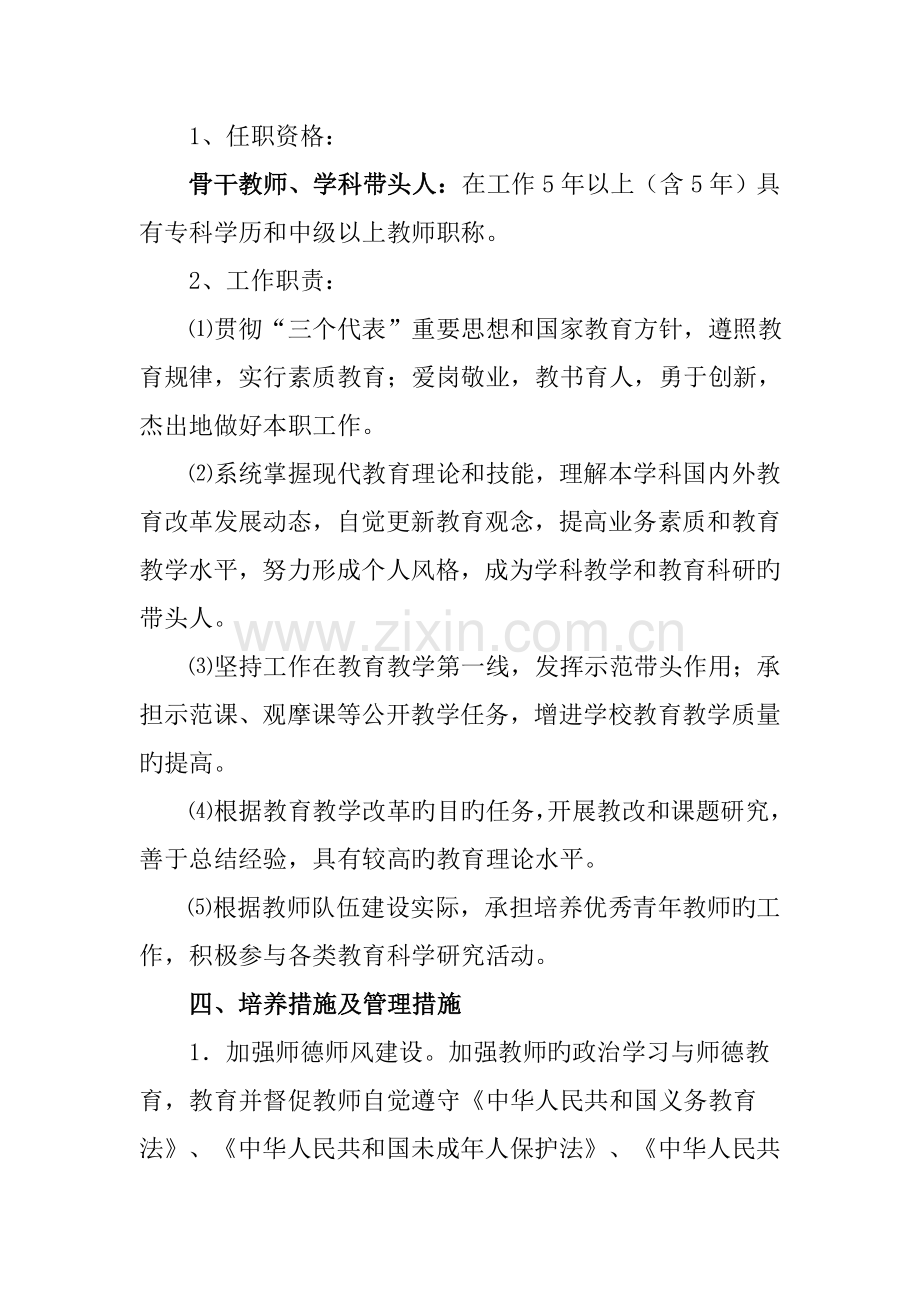 华兴小学骨干教师学科带头人培养规划.doc_第2页