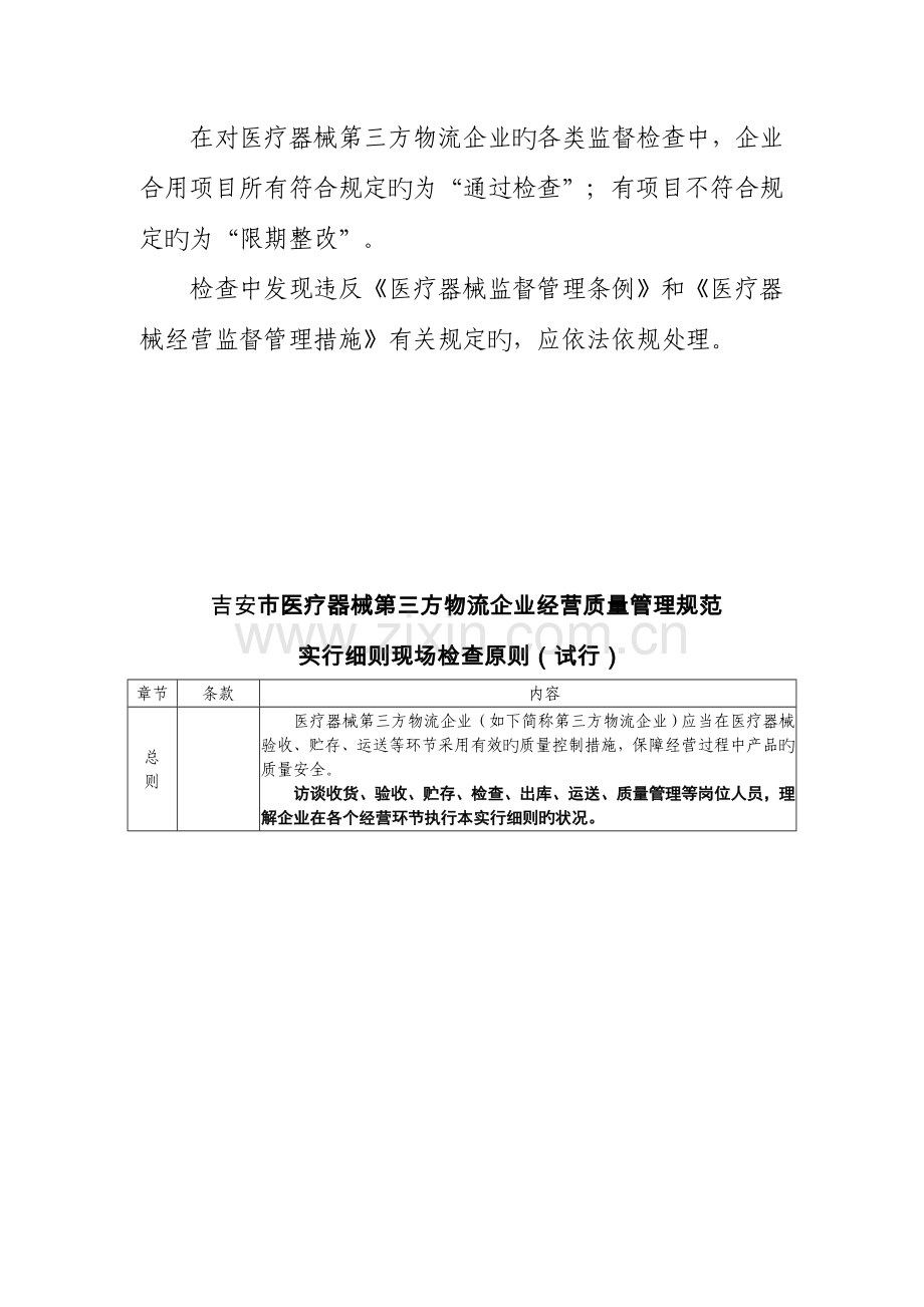 吉安医疗器械第三方物流企业经营质量管理规范实施细则.doc_第3页