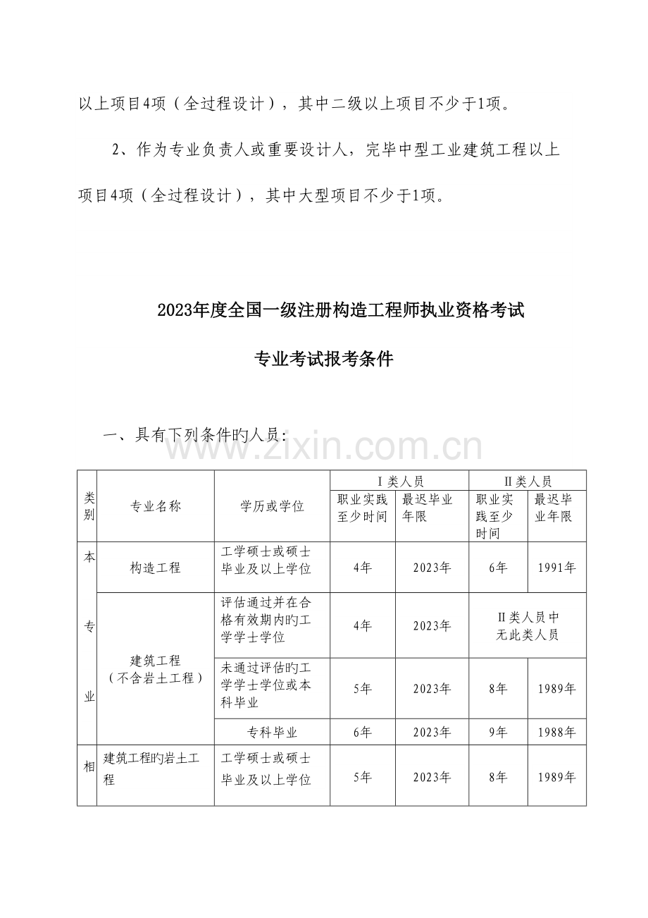 2023年全国一级注册结构工程师执业资格考试.doc_第2页